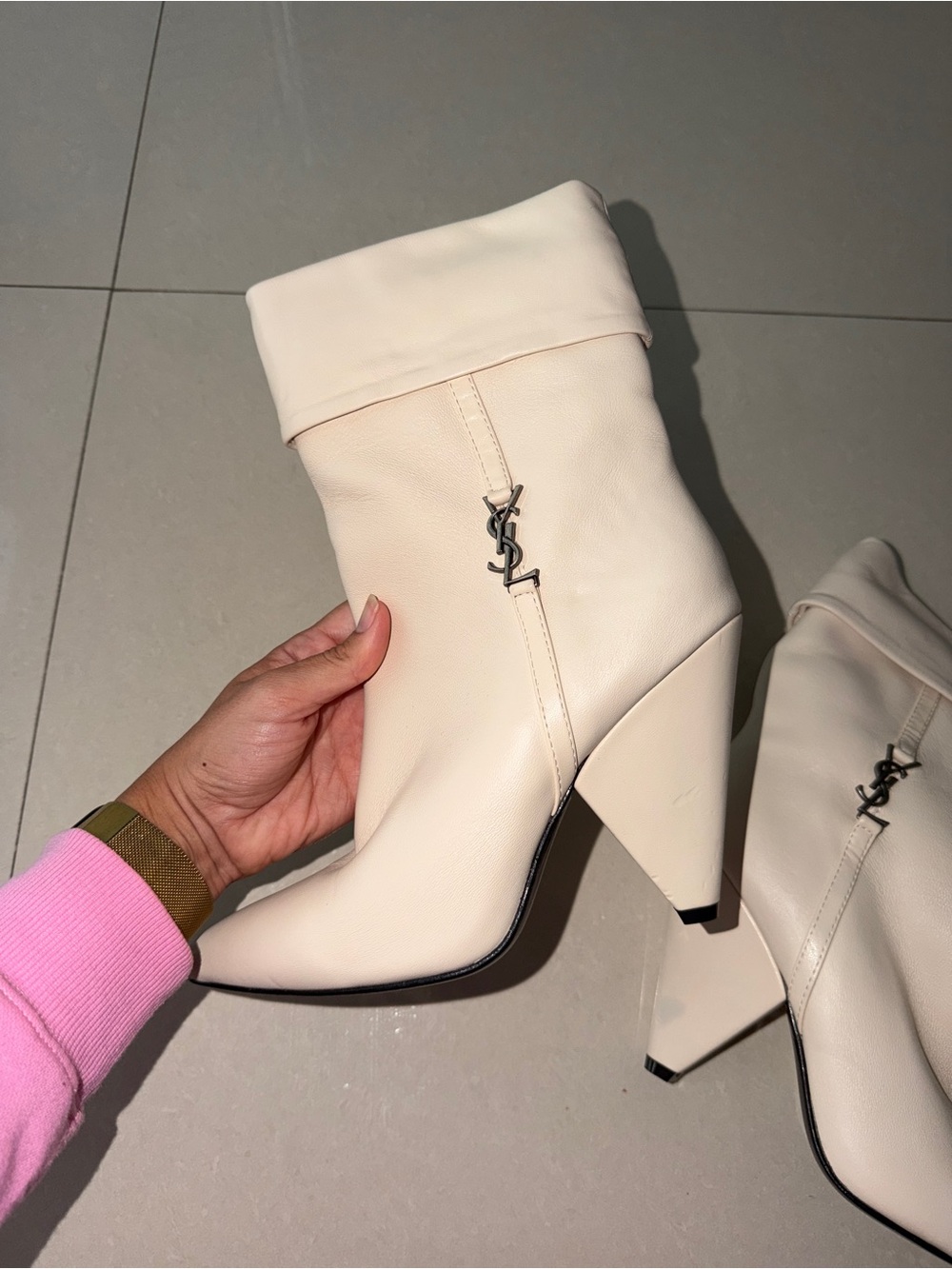 Niki Booties Pointed Toe Ivory - Picture 3 of 8